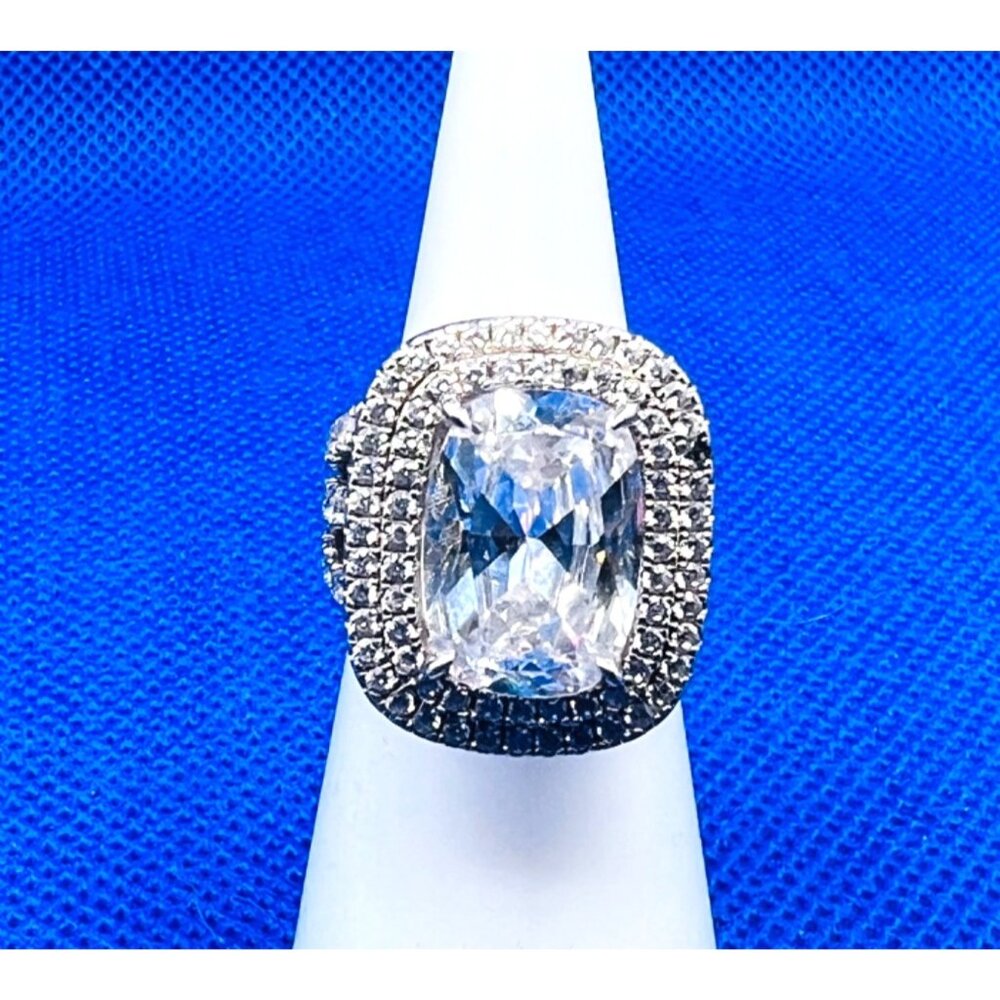 Large Statement Ring, .925 Sterling Silver Ring, … - image 4